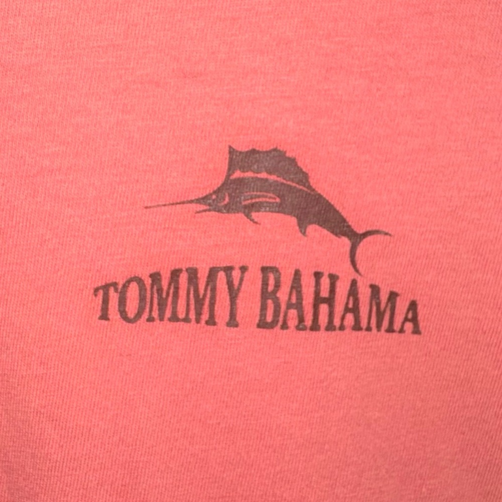 Tommy Bahama Sand Bar Coral Short-Sleeve Logo Crew Tee - EUC - Picture 5 of 7